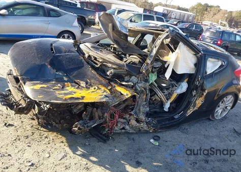 2013 Hyundai Veloster Base W/Gray из США, поврежденный, VIN KMHTC6AD0DU107536